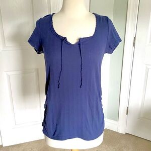 Old Navy Blue Maternity Shirt